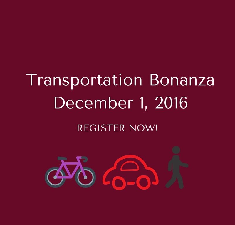 Registration now open for Transportation Bonanza 2016! Safe Routes to