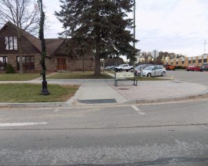 New ADA compliant ramp at intersection