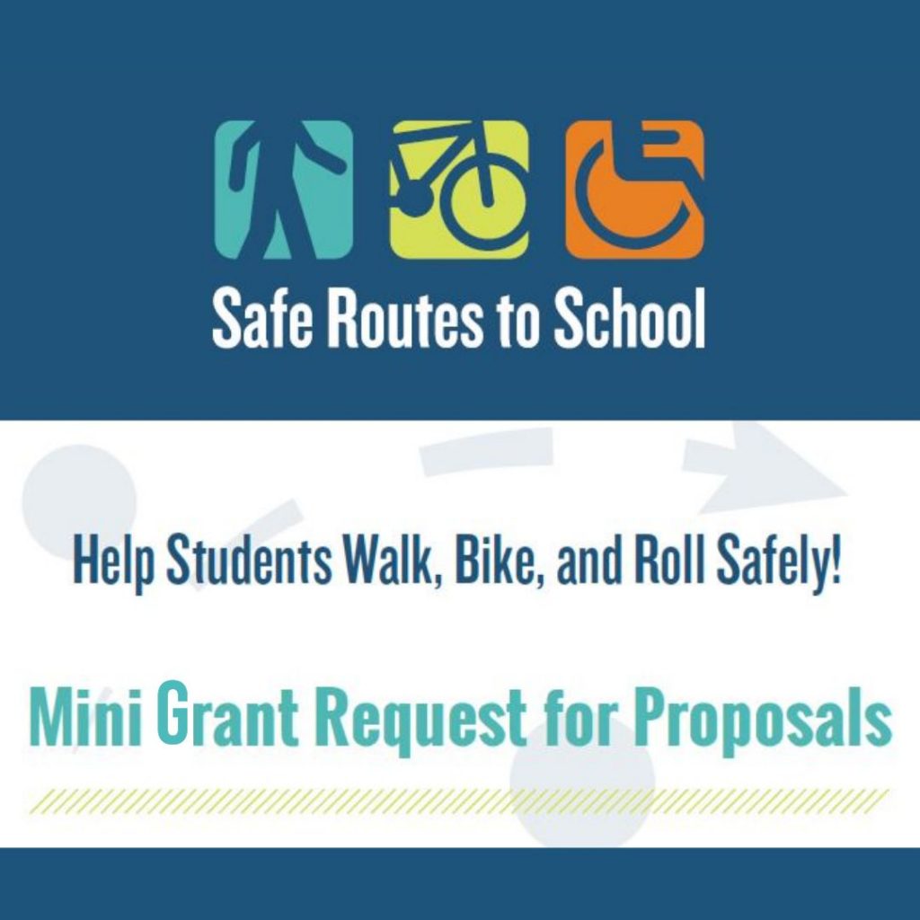 Mini Grant Request for Proposals banner with SRTS Logo