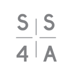 Safe Streets for All logo. Image of 4 quarants with a letter of the test SS4A in each.